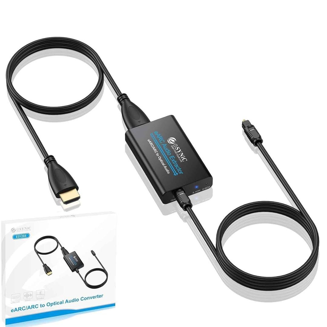 eSynic Professional eARC Audio Extractor-Only Work for HDTV ARC/eARC P... Bundle