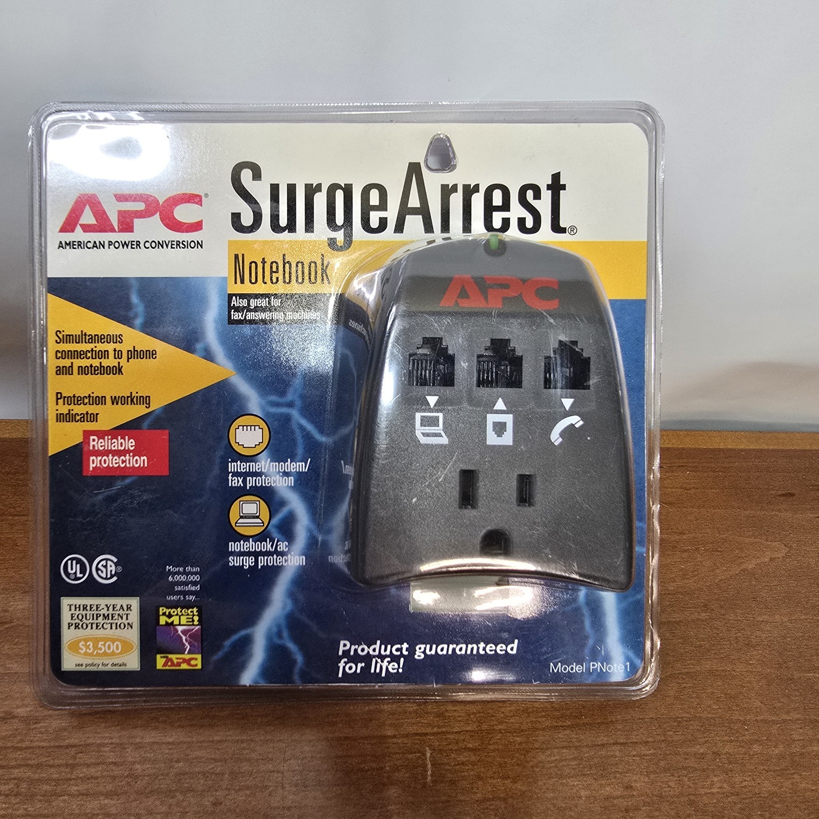 NOS 1996 Vintage Surge Protector for Outlets, Computers, Phones & Fax Lines