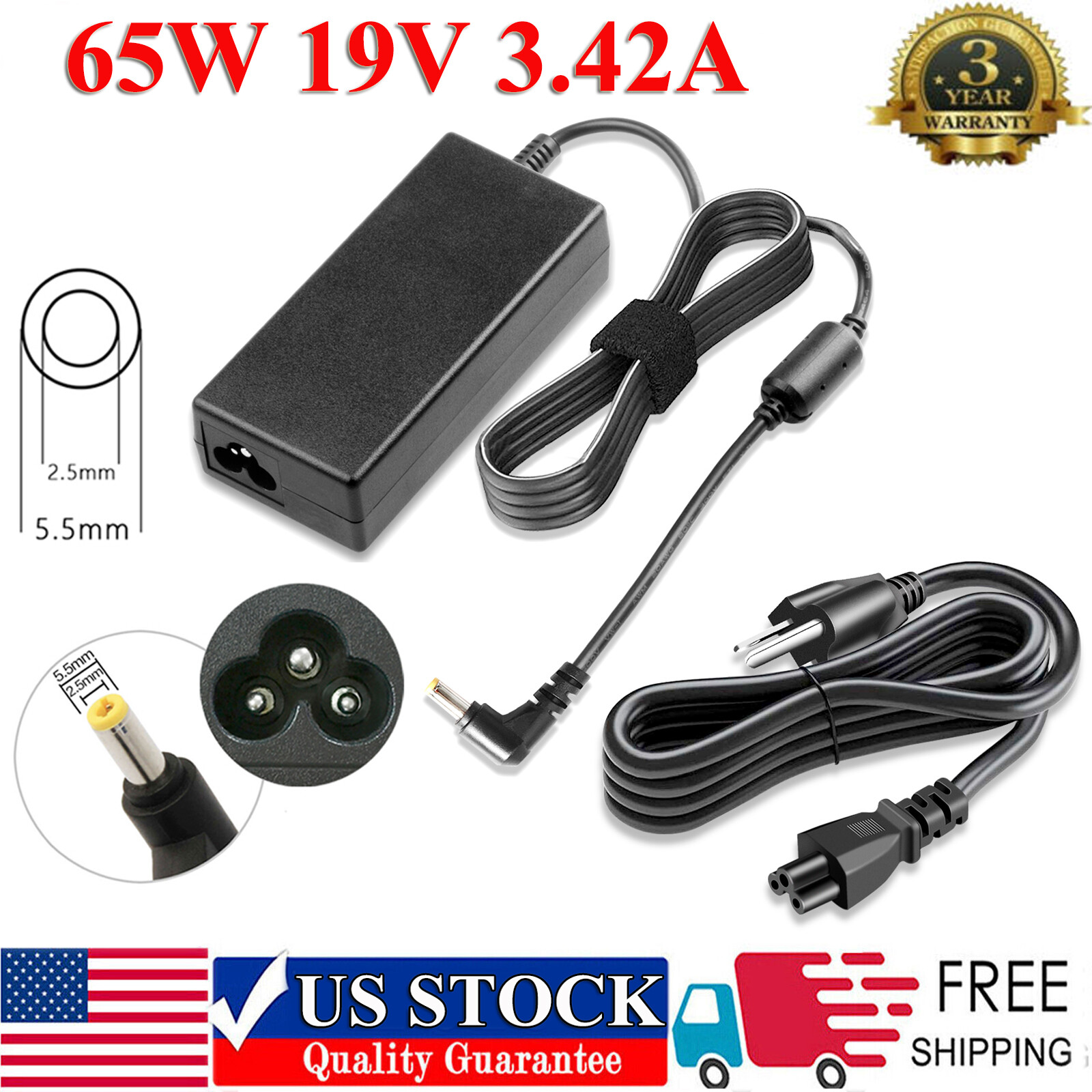 Charger For Harman Kardon Onyx Studio 5 4 3 2 1 NSA40ED-190200 +Free Power Cord