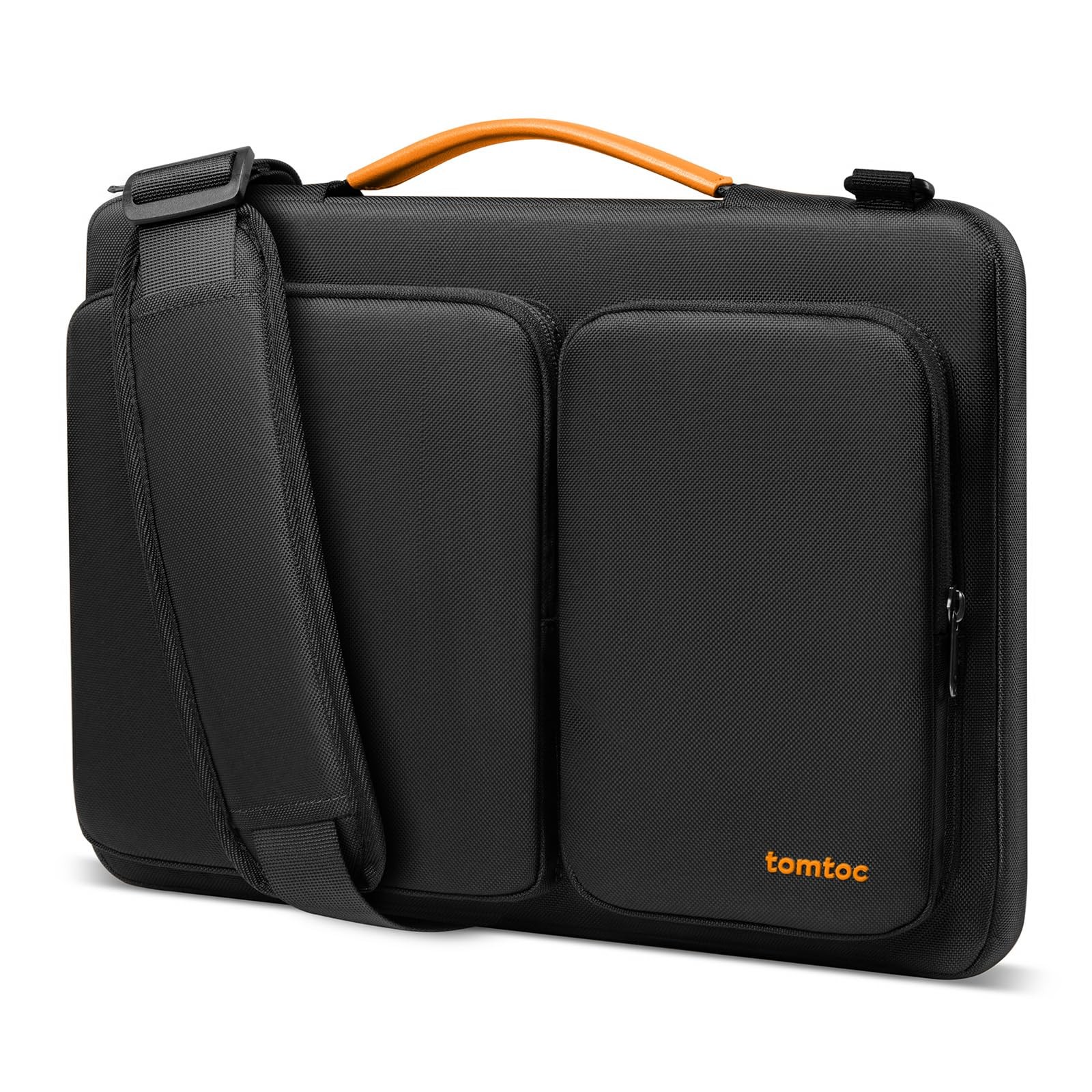 tomtoc 360 shockproof 15.6 inch laptop case water repellent black