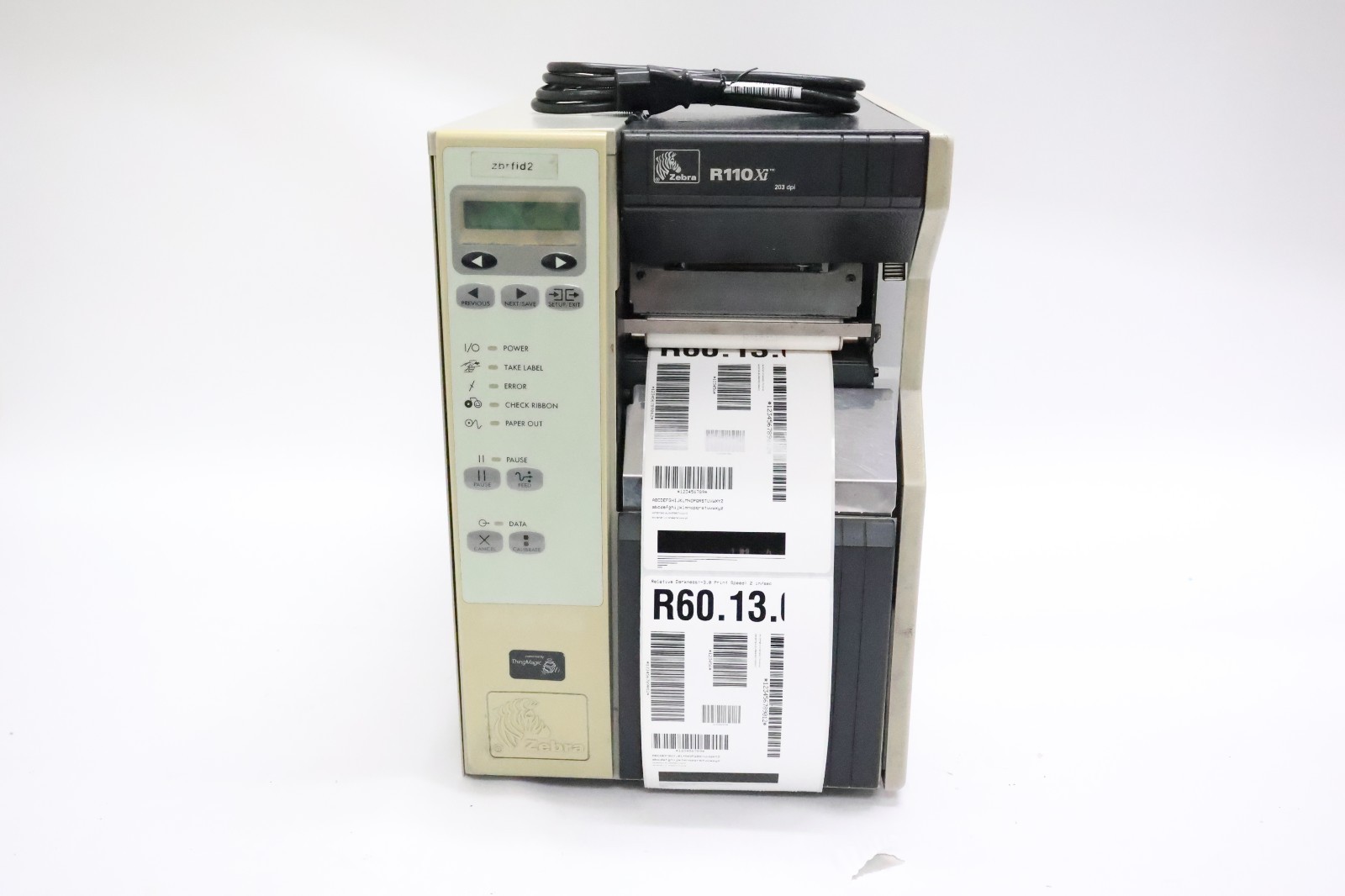 Zebra R110Xi RFID Thermal Label Printer Tested Working with Power Cable
