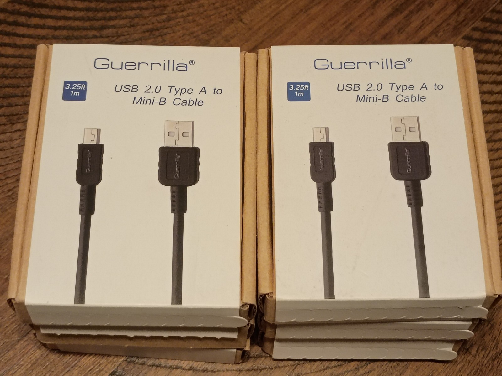 6 Guerrilla USB 2.0 Type A to Mini-B Cable TI 84 Plus TI 84 Plus C TI 89 TI NEW