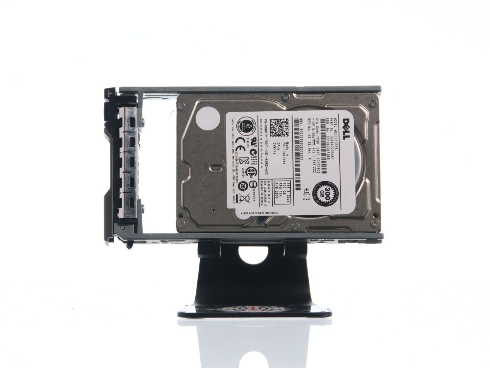 Lot of 2 DELL NWH7V 300GB 15K 2.5 6GBS SAS 6GB HD - MK3001GRRB HARD DRIVE