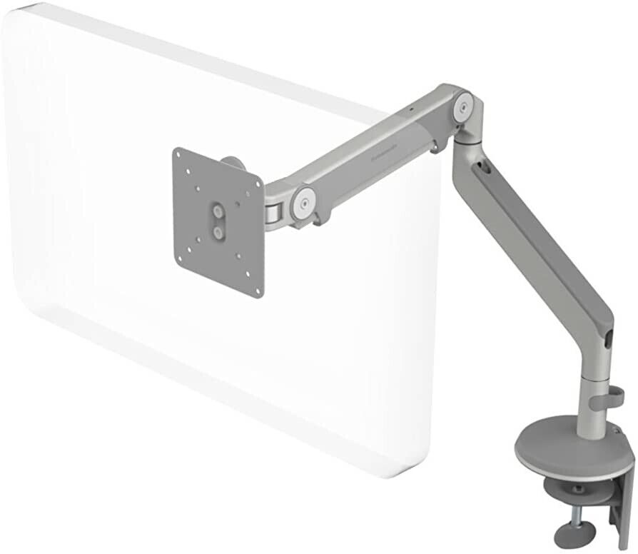 New Humanscale M8 Single Monitor Arm Silver/Gray Clamp Desk Mount