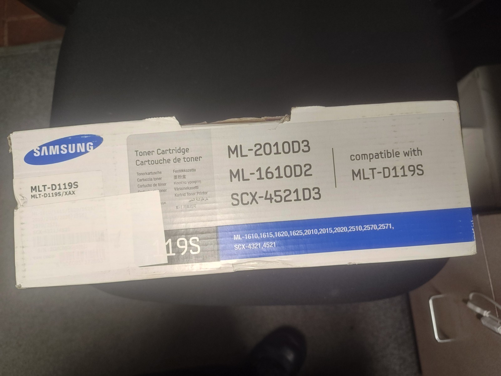 NEW Genuine Samsung MLT-D119S Black Toner Cartridge 119S SEALED