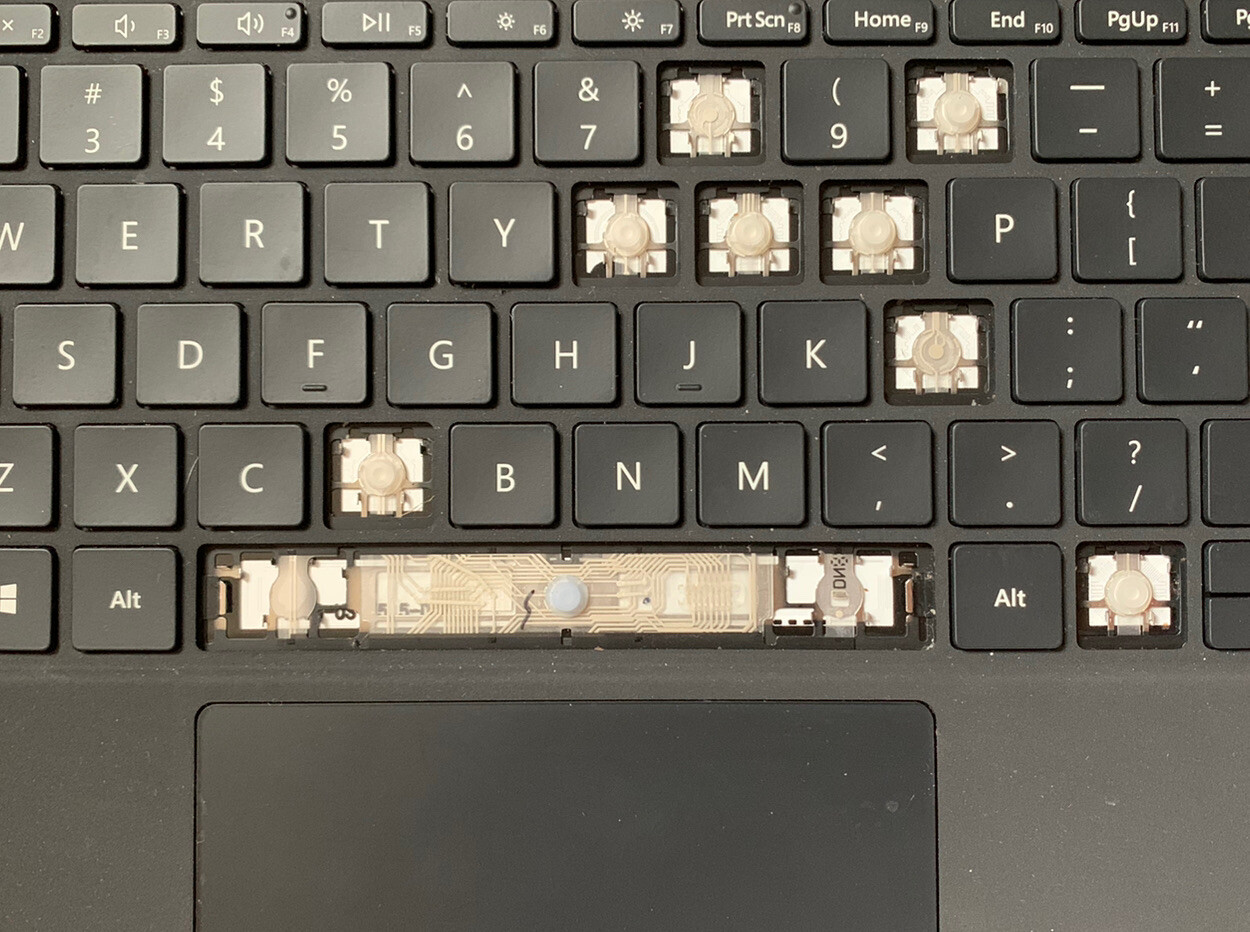 Original REPLACEMENT KEY FOR Microsoft Surface GO Type COVER BLACK KCM00025 1840