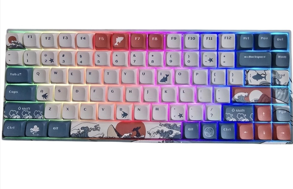 XVX M84 Coral Sea Mechanical Keyboard (75% Wireless/Wired) - Minor Defect