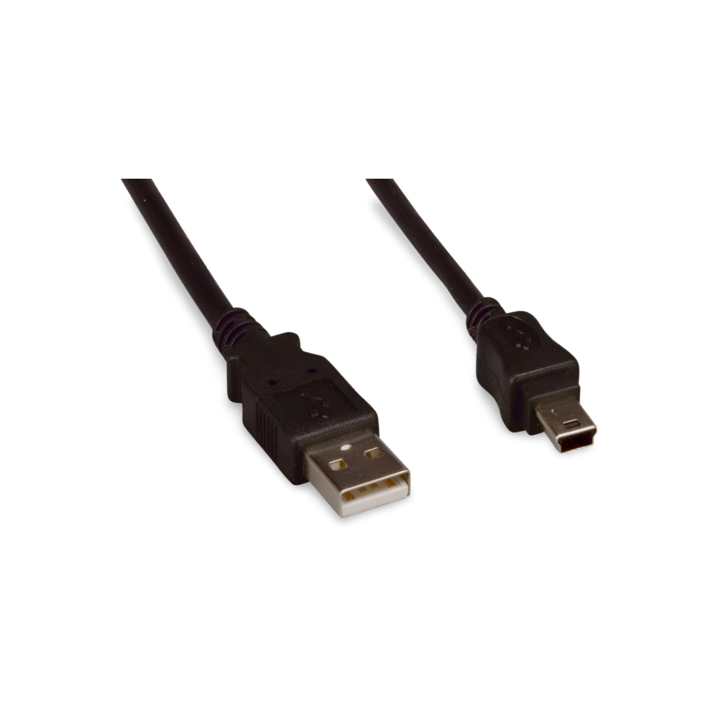 10ft USB Type A to Mini B 5 Pin Cable - Black