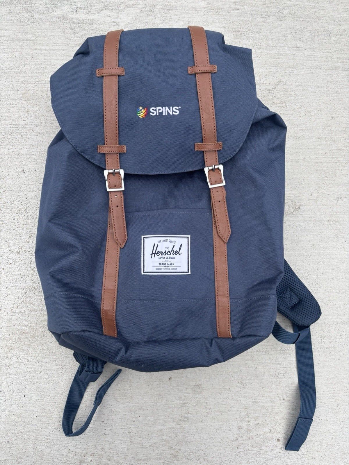 Herschel Supply Co. Retreat Canvas Laptop Backpack Navy Blue - NWOT