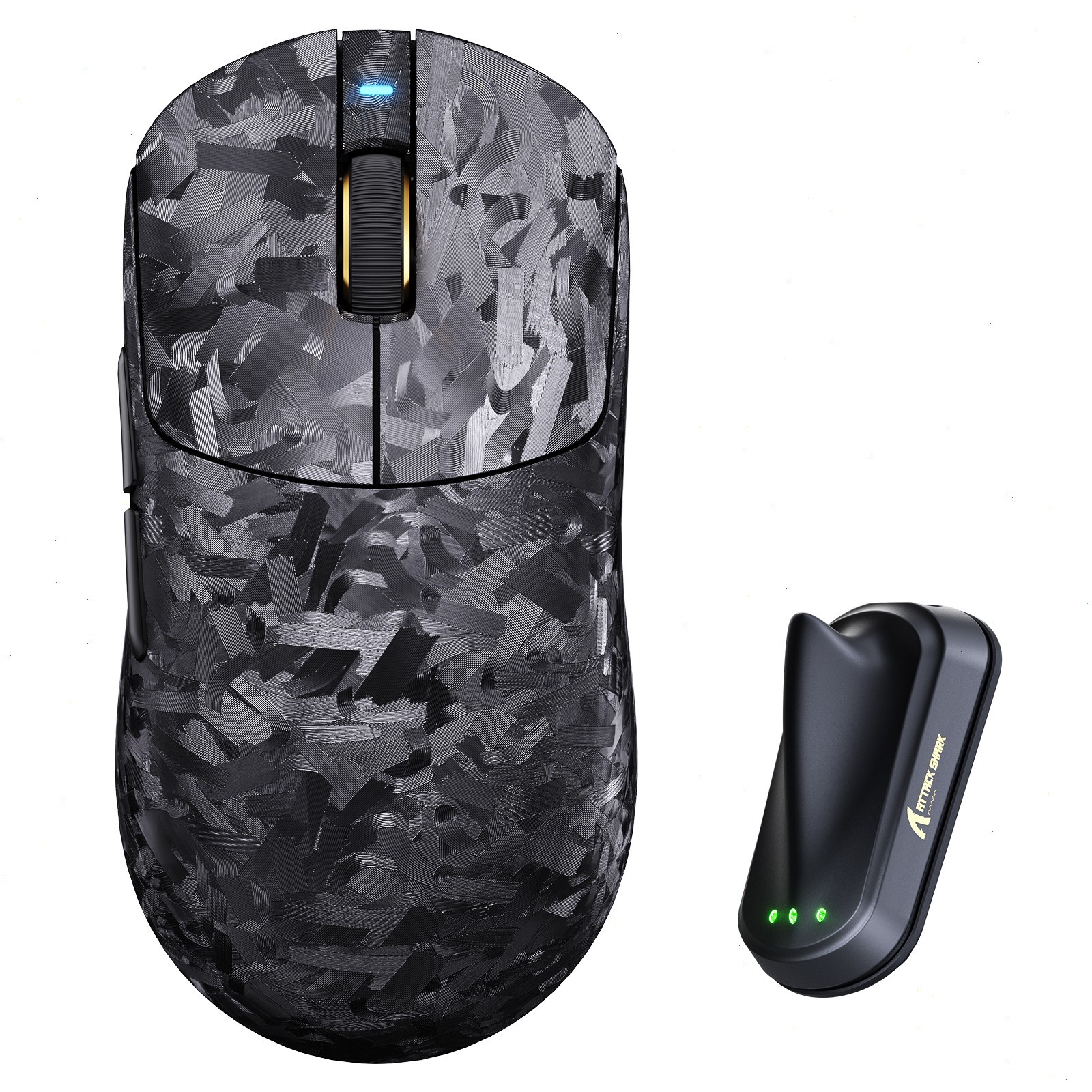 ATTACK SHARK RS3 ULTRA 8K Carbon-Fiber Wireless Gaming Mouse 52K DPI PAW3955MAX