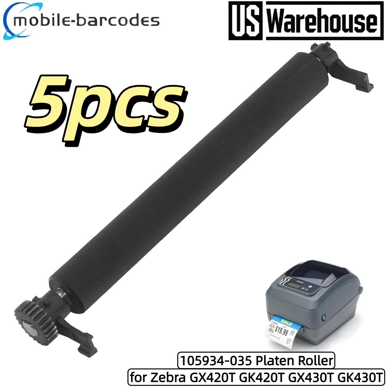 5pcs 105934-035 Kit Platen Roller for Zebra GX420T GK420T GX430T GK430T Printer