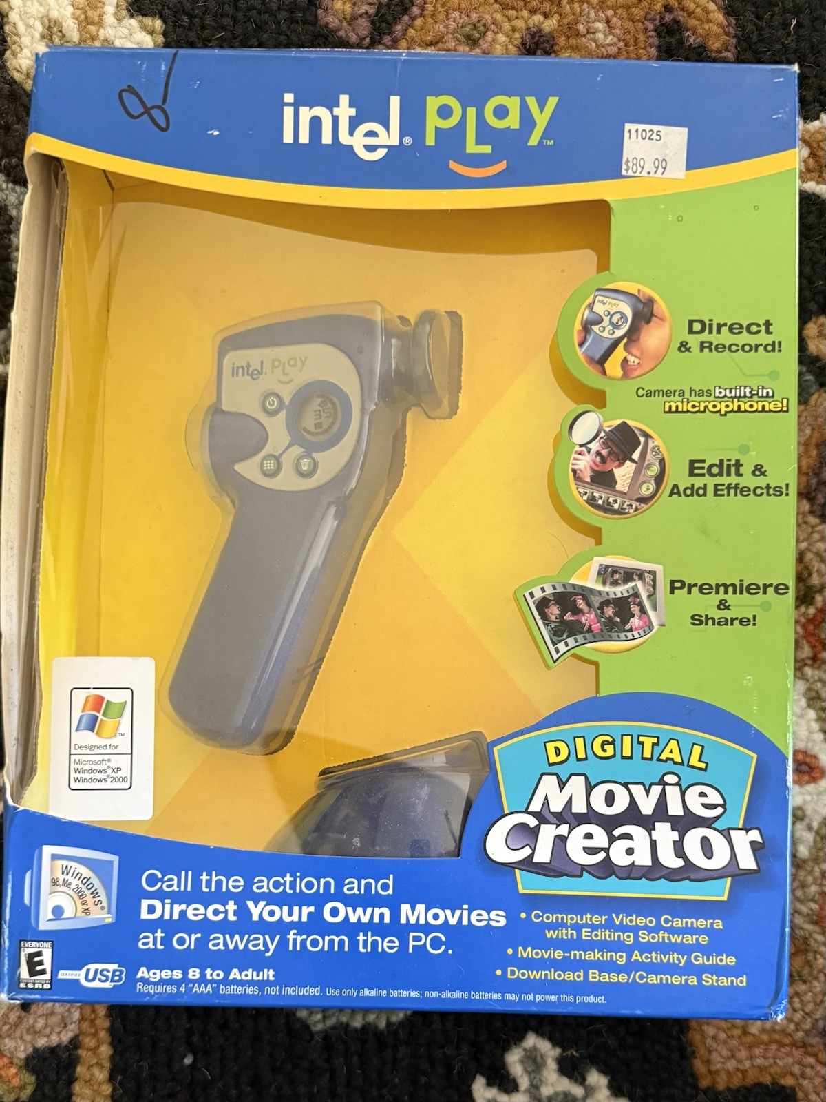 Intel Play Digital Movie Creator Kit Camera w/ Mic + Software CD-ROM