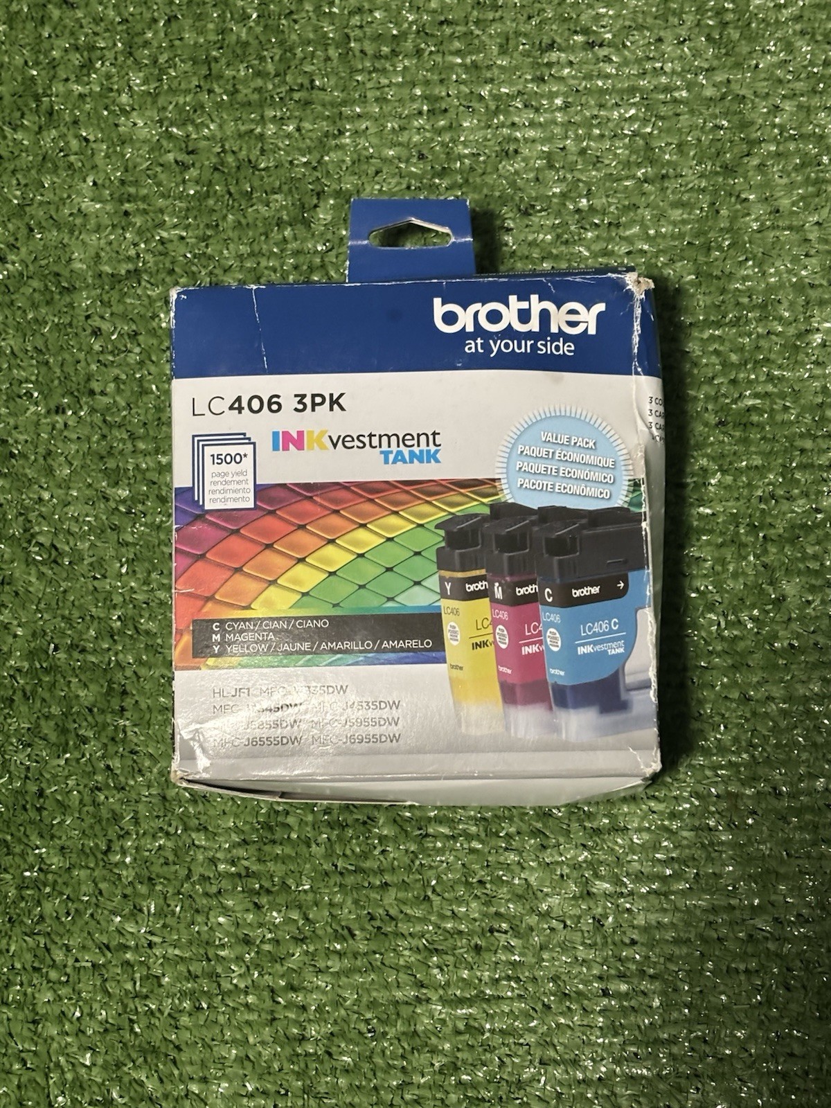 Genuine Brother LC406 3PK Cyan Magenta Yellow Expiry Date 2026.03 OEM Original
