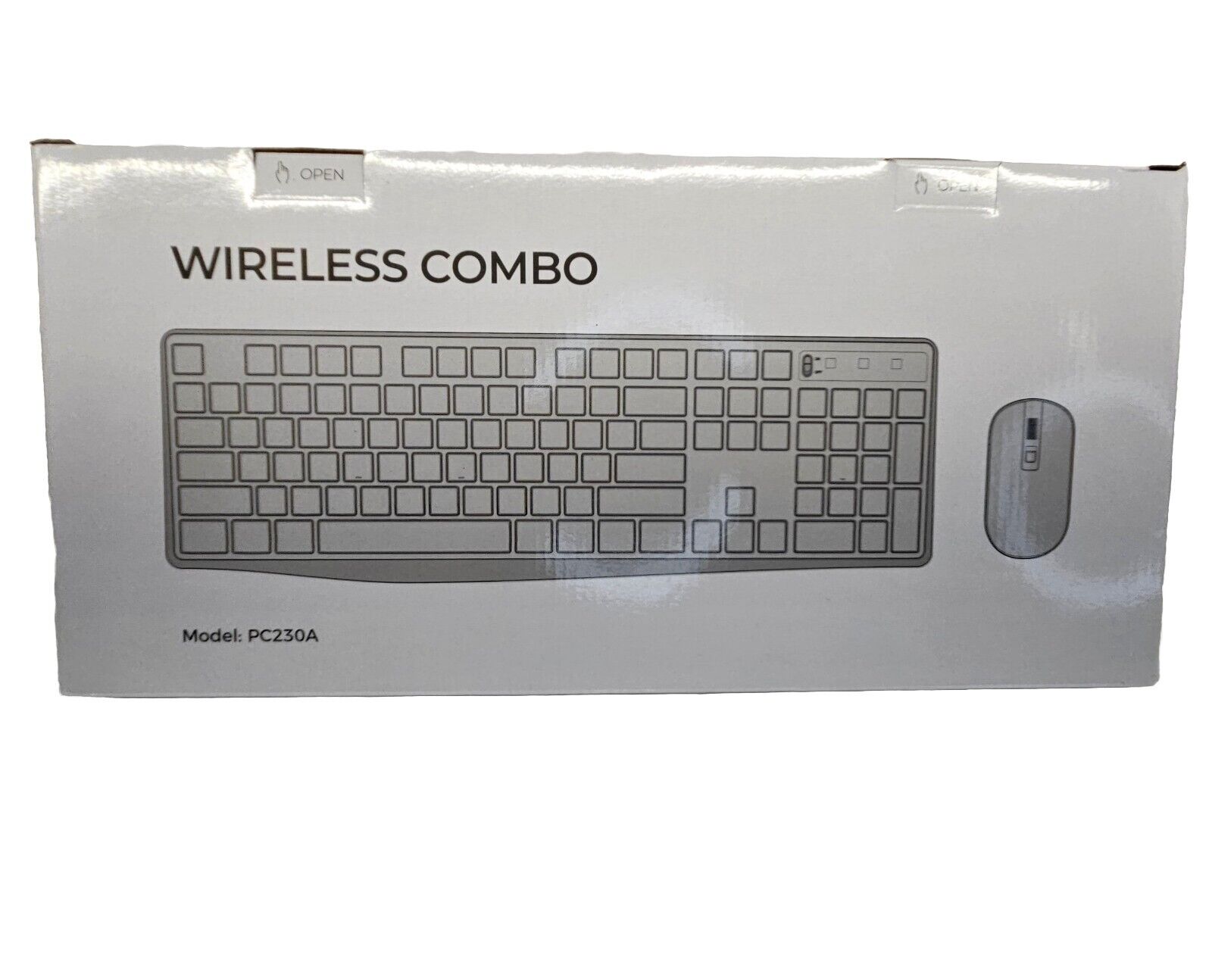 Victsing Wireless Combo PC230A Black  Lightweight Slim Keyboard And Mouse