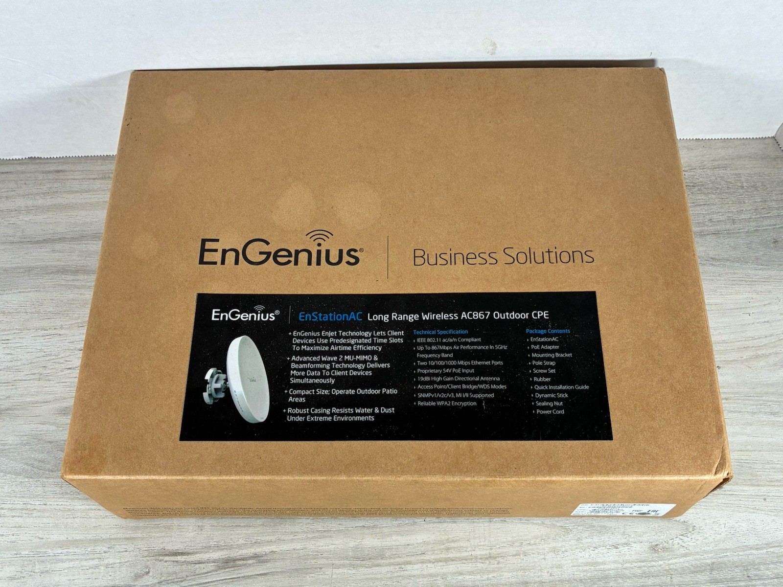New EnGenius Long Range Wireless AC867 Outdoor CPE Wireless Networking Device