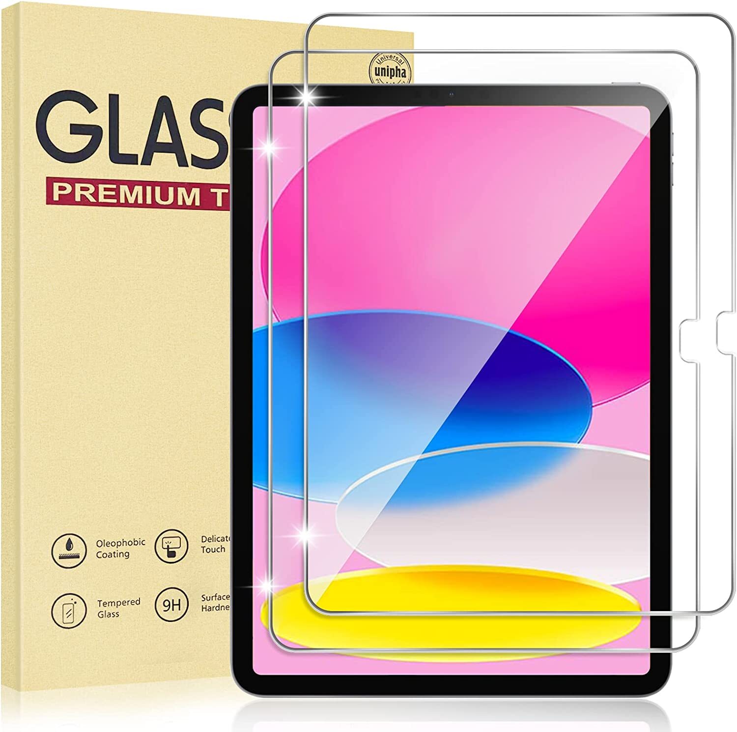 2X Tempered Glass Screen protector for iPad 9.7" 10.9" 10.2" 11" 12.9" 13" Pro