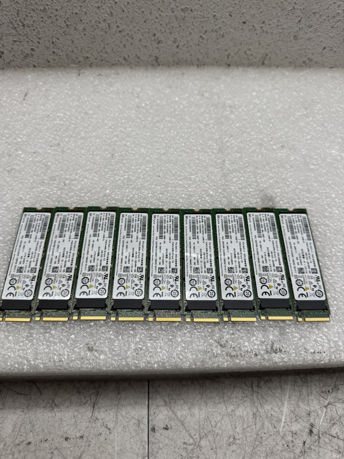 Lot of 9 SK hynix PC601A 1TB NVMe SSD PCIe Gen3x4 M.2 2280 HFS001TD9TNG 9TB 