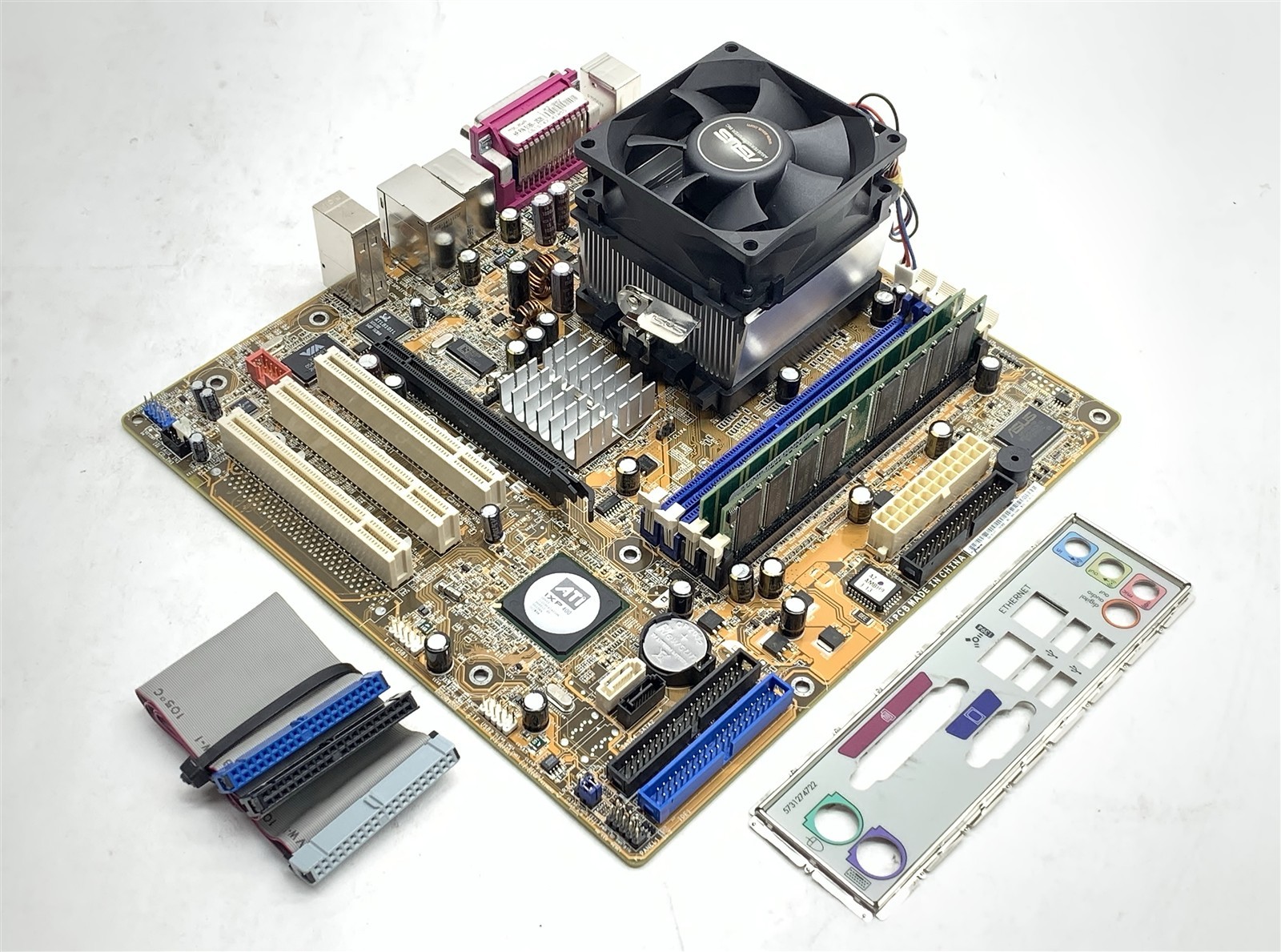 ASUS A8AE-LE Motherboard w/CPU mATX mPGA949 AMD Sempron 3400+ 2GHz 1GB RAM I/O