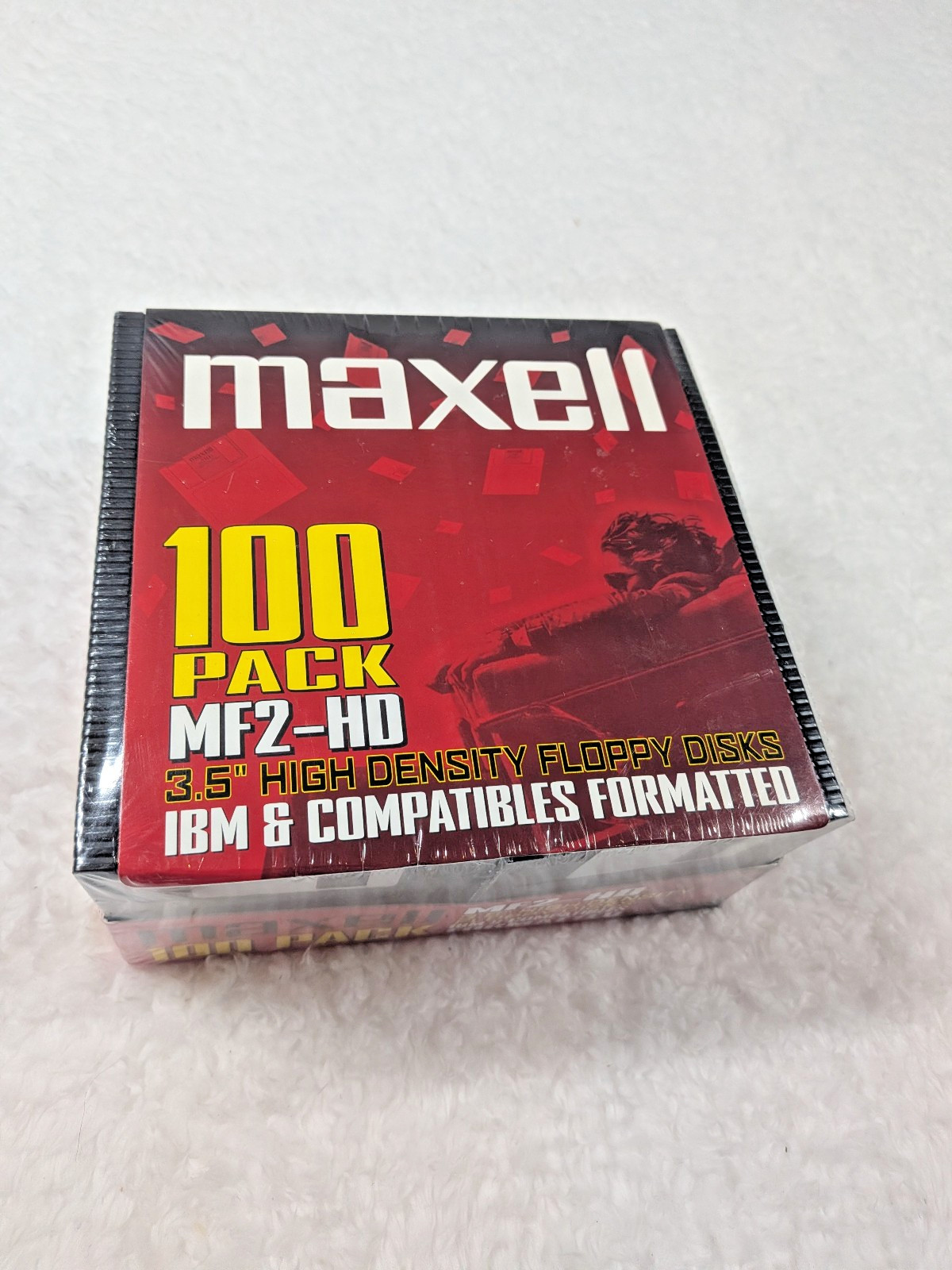 Maxell MF2-HD 100 Pack 3.5" High Density Floppy Disks IBM Formatted SEALED
