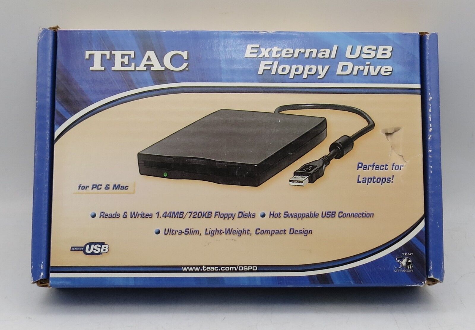 TEAC External USB Floppy Drive (FD-05PUB/KIT/B)