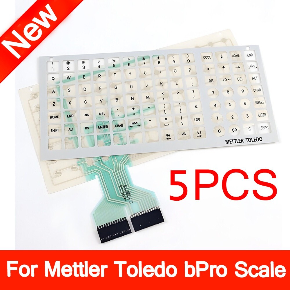 Keyboard Overlay & Internal Circuitry Set For Mettler Toledo bPro Scale English