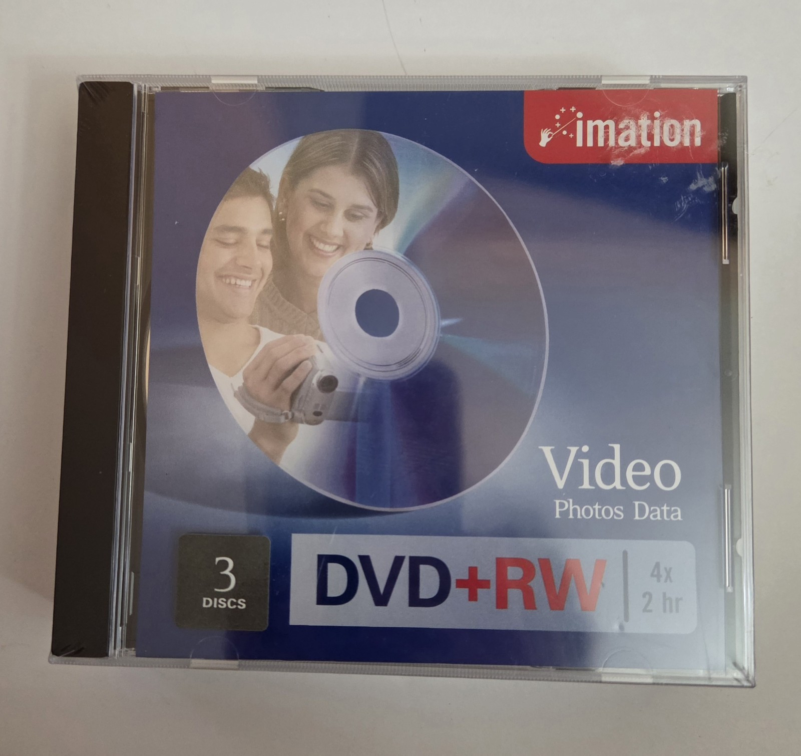 3 Pack Imation DVD+RW Rewritable Sealed Discs 120 Min / 4x NEW