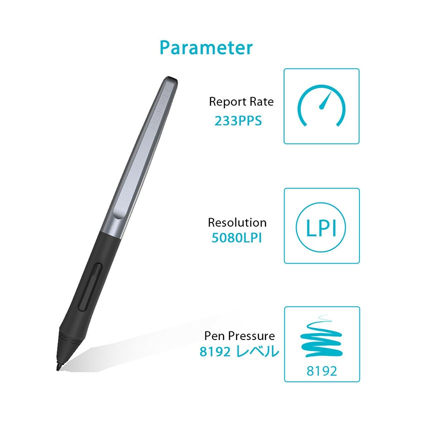Replace Pen for Huion H640P/H950P/H1060P H1161/HS610 PW100 Battery-free Stylus
