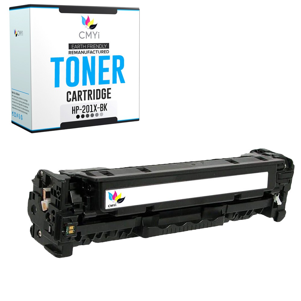 1PK CMYi Replacement 201X Black Toner Cartridge for HP Color LaserJet Pro M252n