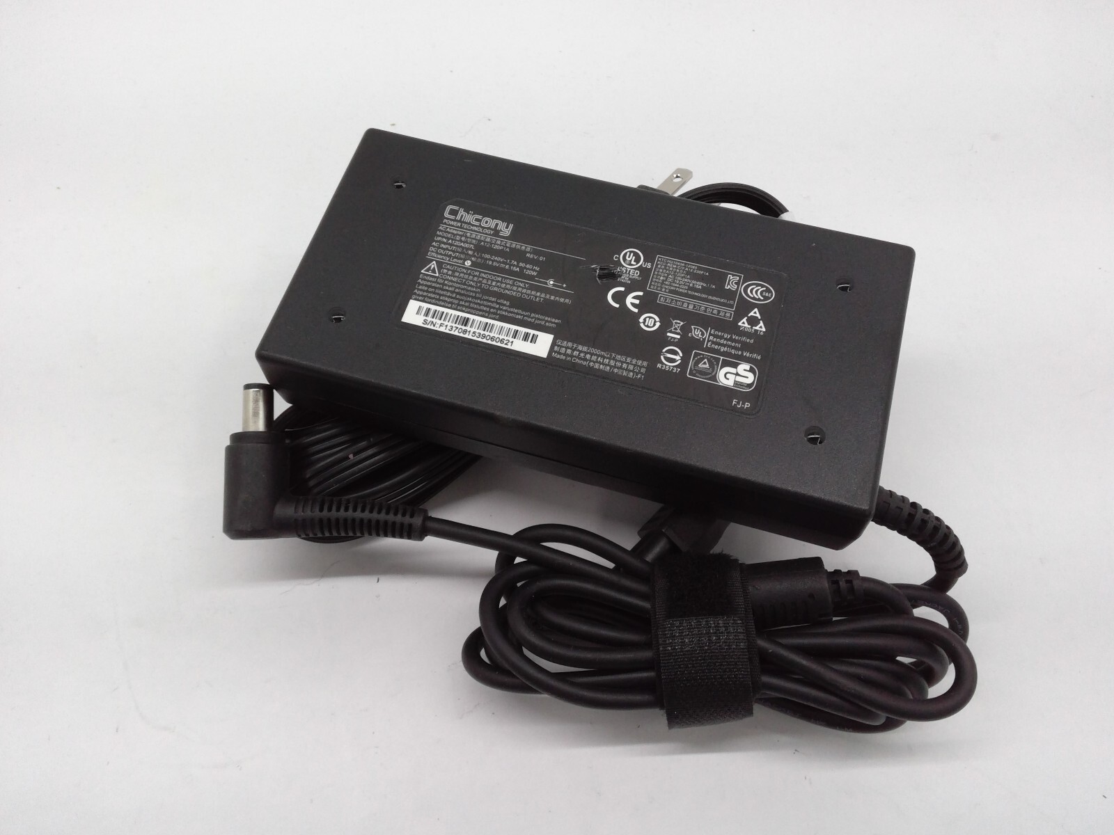 Genuine Chicony 120W A12-120P1A  AC Adapter power  19.5V 6.15A  w/Cord  7.5mm
