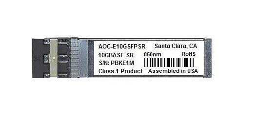 Supermicro AOC-E10GSFPSR AOC-TSR-FS compatible SFP+SR 850nm 10G/1G 300m LC MMF.