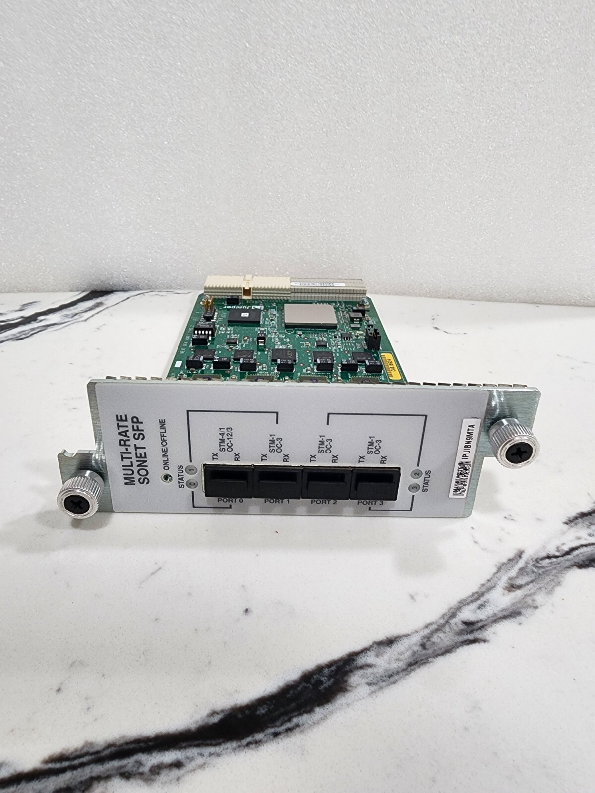 JUNIPER NETWORKS PB-4OC3-10C12-SON2-SFP-B MULTI-RATE SONET SFP; IPUIBN9MTA