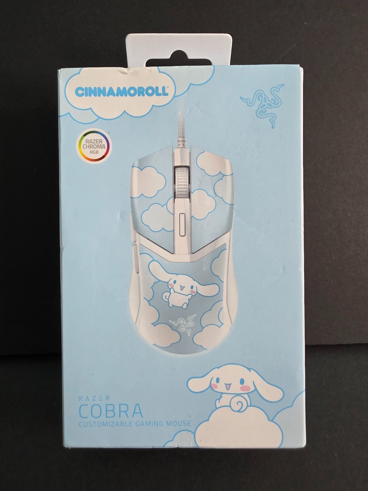 NEW* Razer Cobra Gaming Mouse, Cinnamoroll Edition, wired w/ RGB lighting