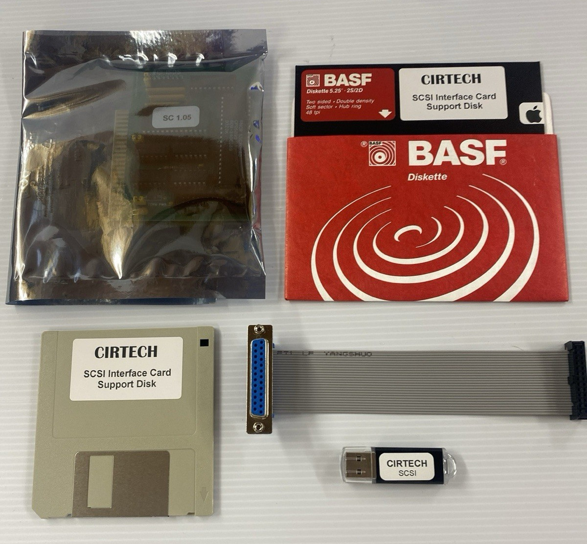 Cirtech Apple II SCSI Interface Card NEW Complete Kit II II+ IIe IIgs
