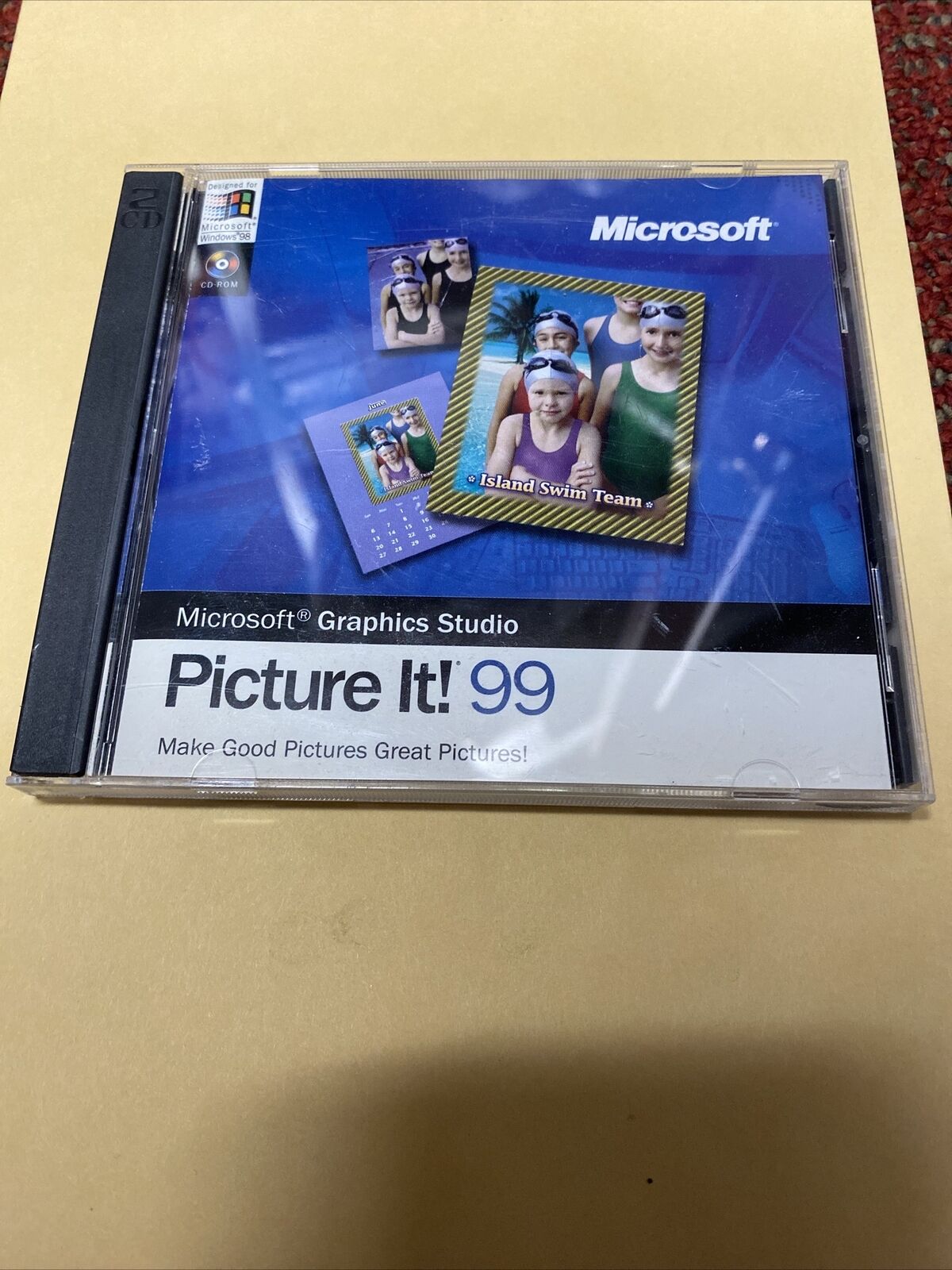 Vintage 1999 Microsoft Picture It 99 CD Set P/N: X04-08679
