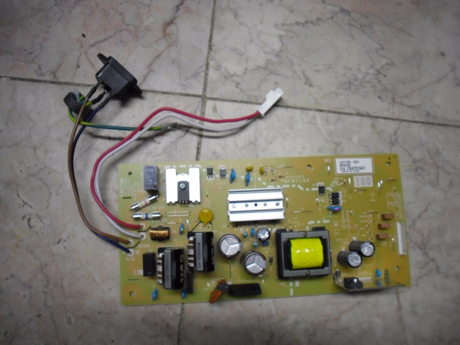 New Genuine Brother  HL-L8250 HL-L8350  Low Voltage Power Supply Unit  LV1216001