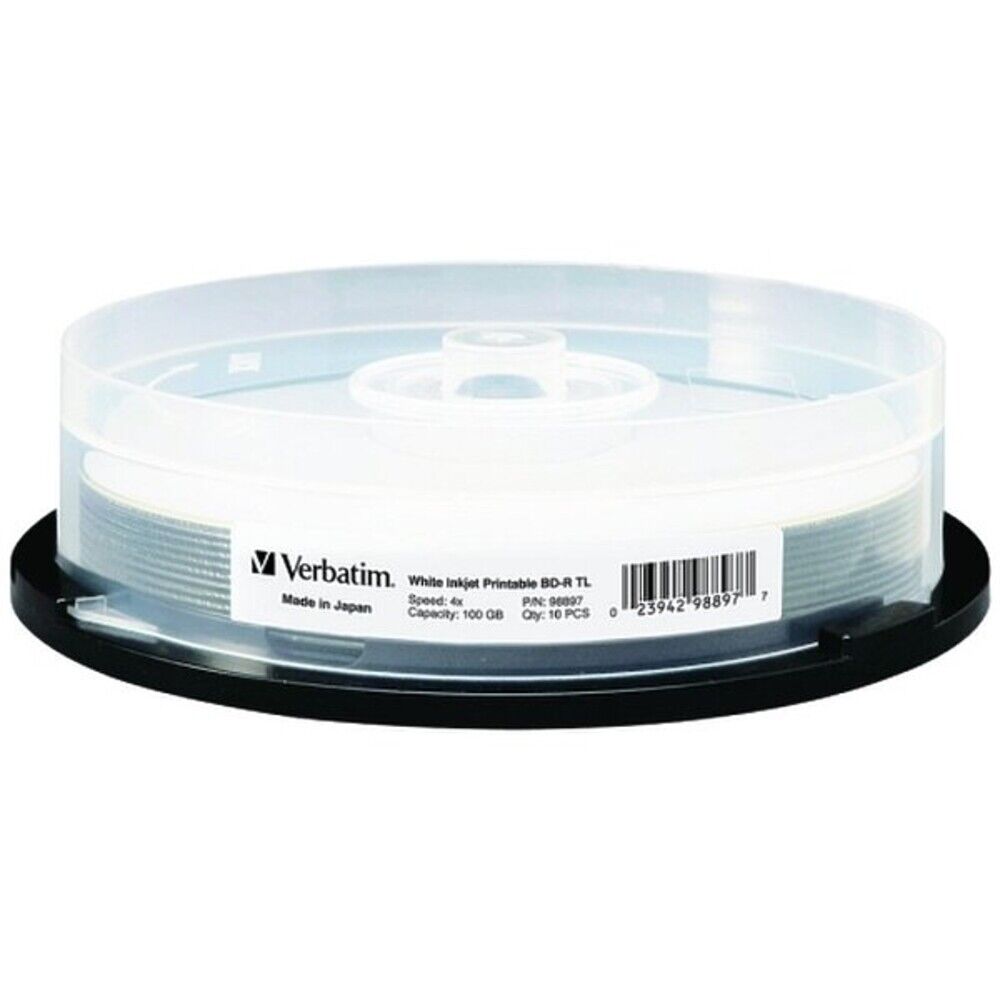Verbatim M-Disc BDXL 100GB White Thermal Hub Printable Spindle (25 Pack)