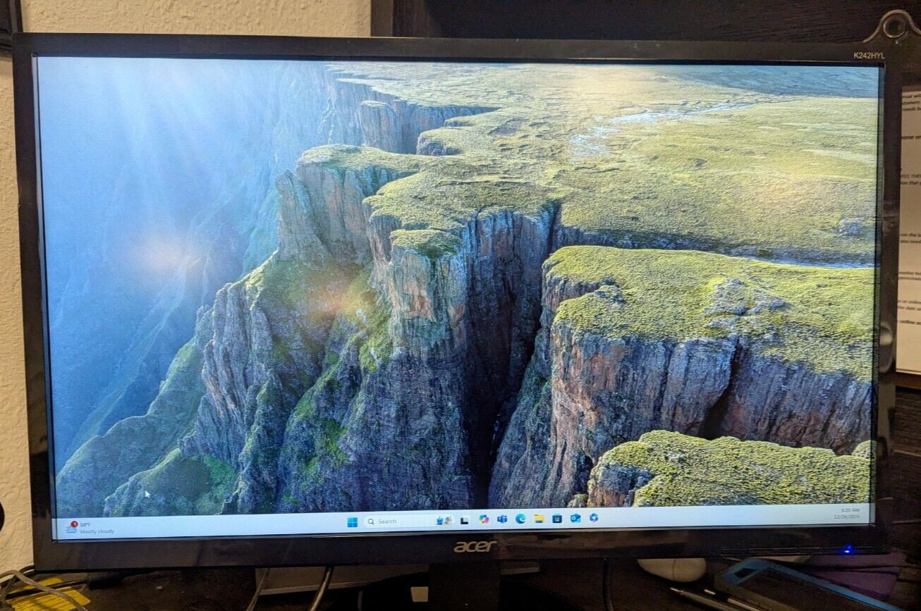 New DEMO Acer K242HYL 23.8" HD LCD 1020x1080 Widescreen Gaming/ Work Monitor