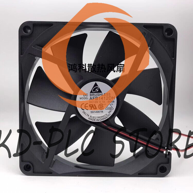 New Delta AFB1412DH 12v 0.7A 14025 14cm Large Wind Power Cooling Fan