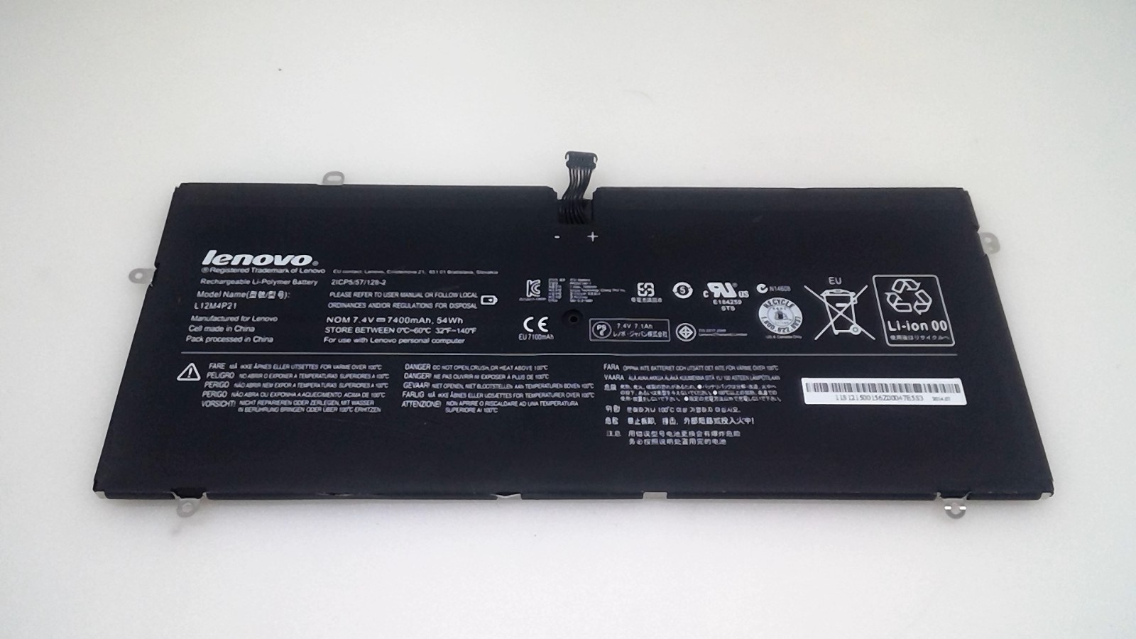 Genuine L12M4P21 Battery 7.4V 54Wh for Lenovo IdeaPad Yoga 2 Pro 13 Series