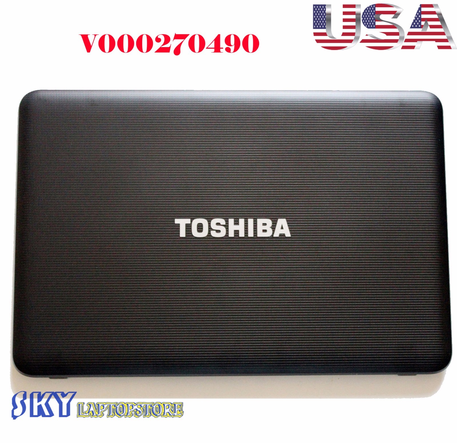 NEW Toshiba Satellite C855 C855D Black Lcd Back Cover V000270490 Original