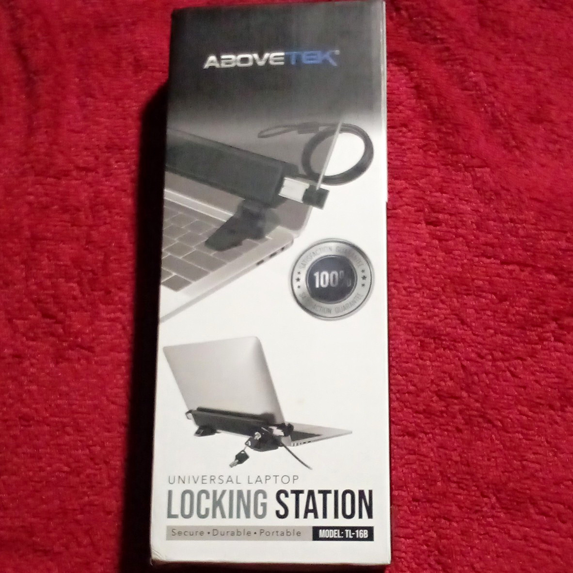 ABOVETEK Universal Laptop Locking Station Security Cable Lock TL-16B