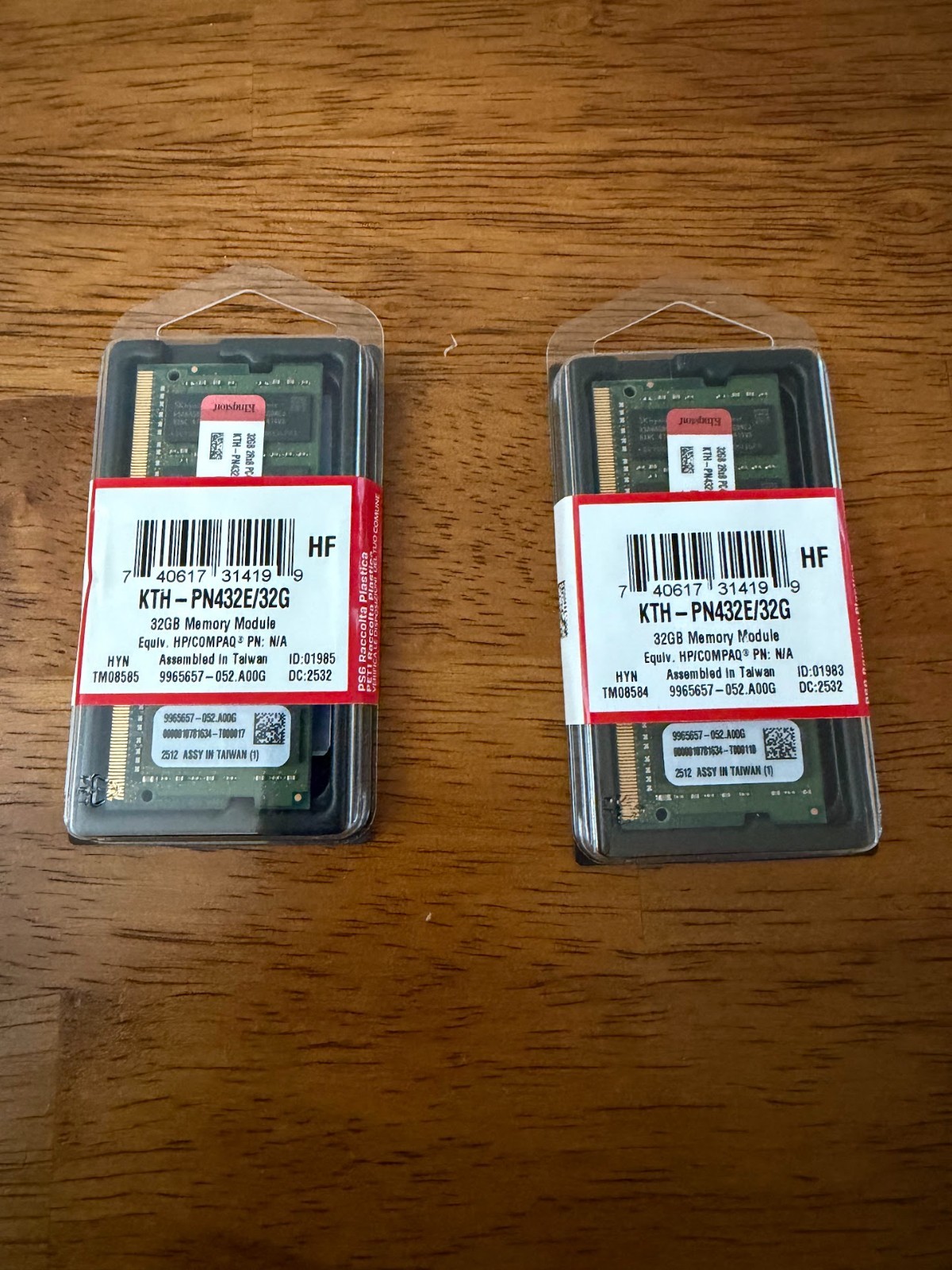 64GB RAM ECC Unbuffered - 2x Kingston 32GB DDR4 3200 SODIMM KTH-PN432E/32