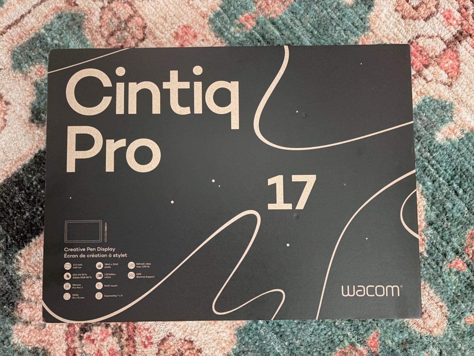 Wacom 17.3" Cintiq Pro 17 Drawing Tablet with Touchscreen DTH172K0A w/Pro Stand