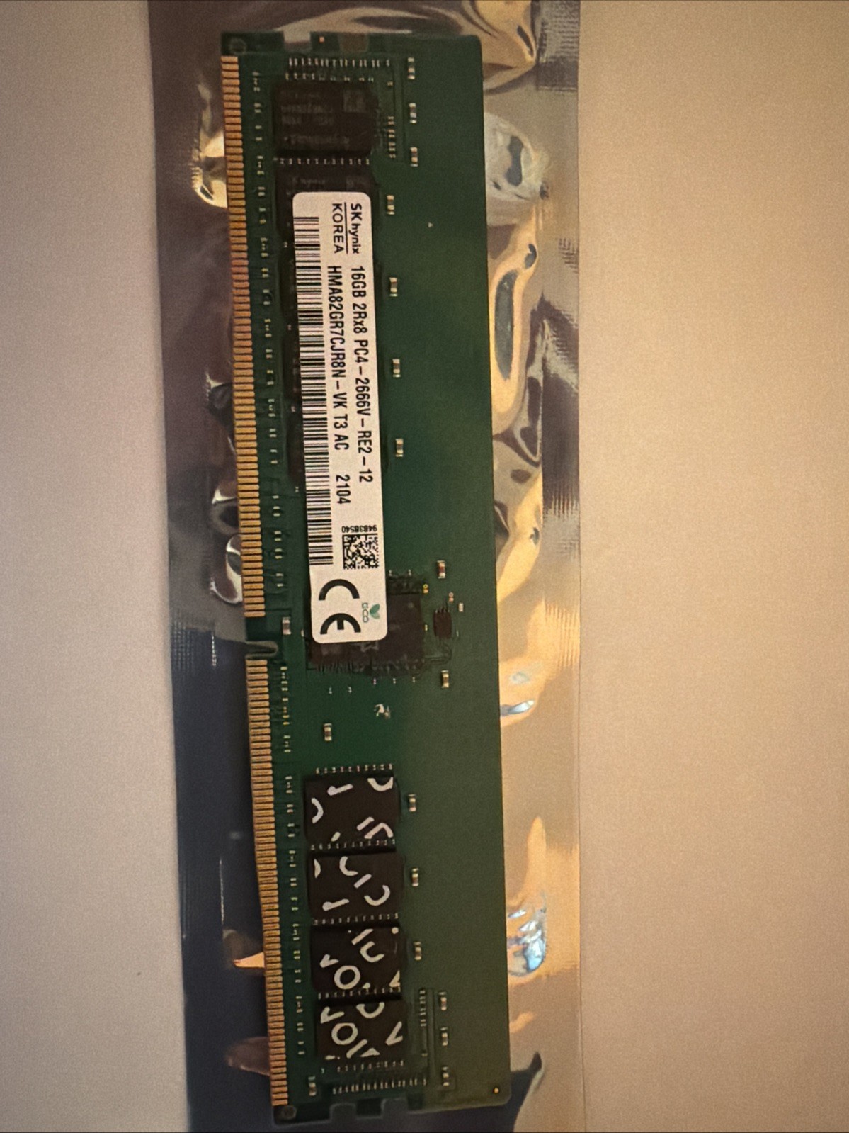 SK Hynix 16GB 2Rx8 PC4-2666V-RE2-12 DIMM RAM