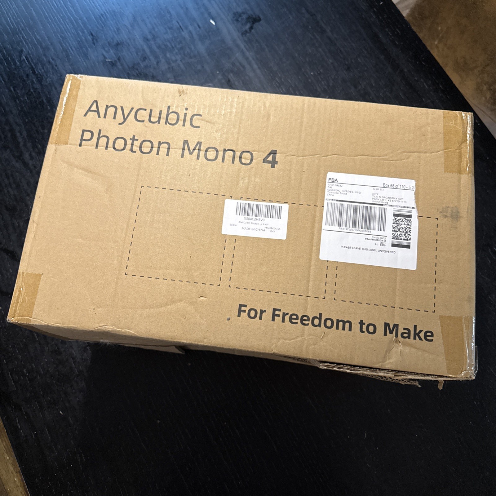 Anycubic Photon Mono 4 Resin 3D Printer LCD UV 405nm Open Box NEVER USED 