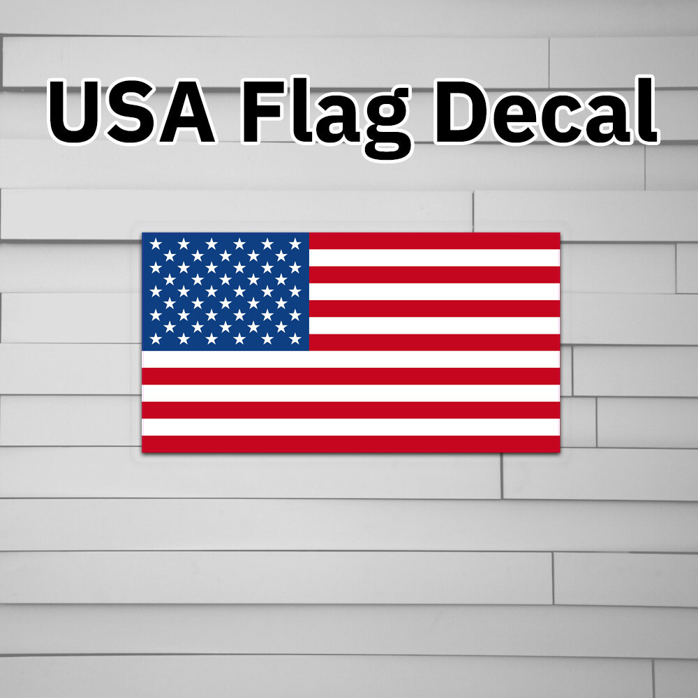American Flag Decal (vinyl for Car laptop window tumbler water bottle) USA stick