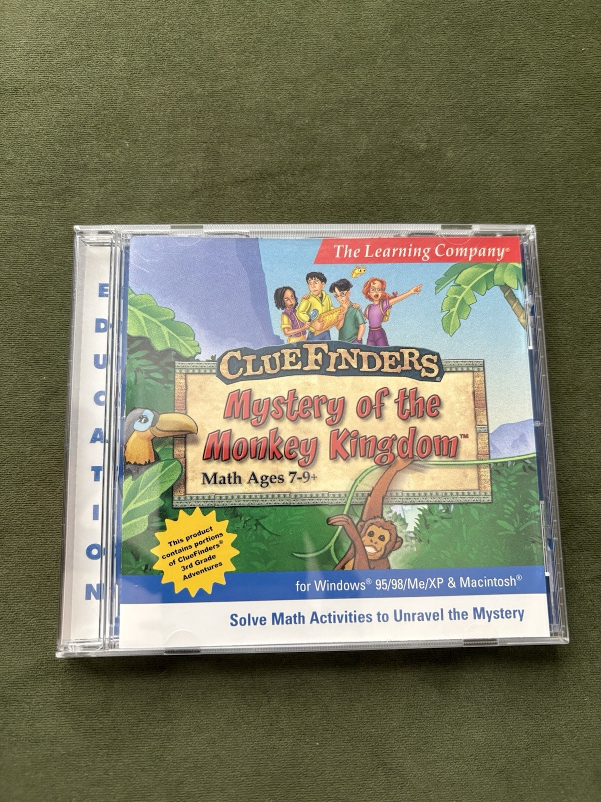 The Learning Company ClueFinders Mystery of the Monkey Kingdom CD-ROM Math Ages
