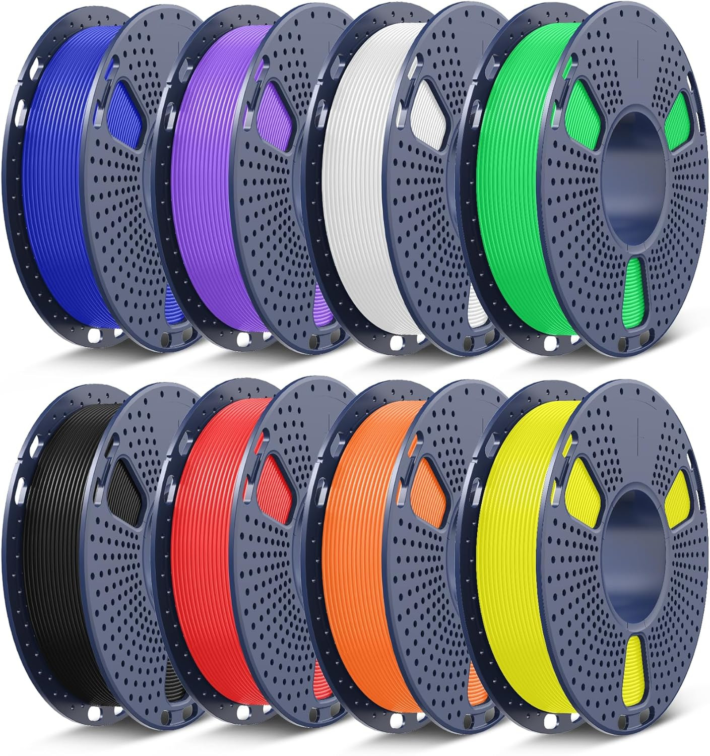 PETG Filament 1.75mm 250g 8 Pack 8 Colors 3D Printer Filament Set