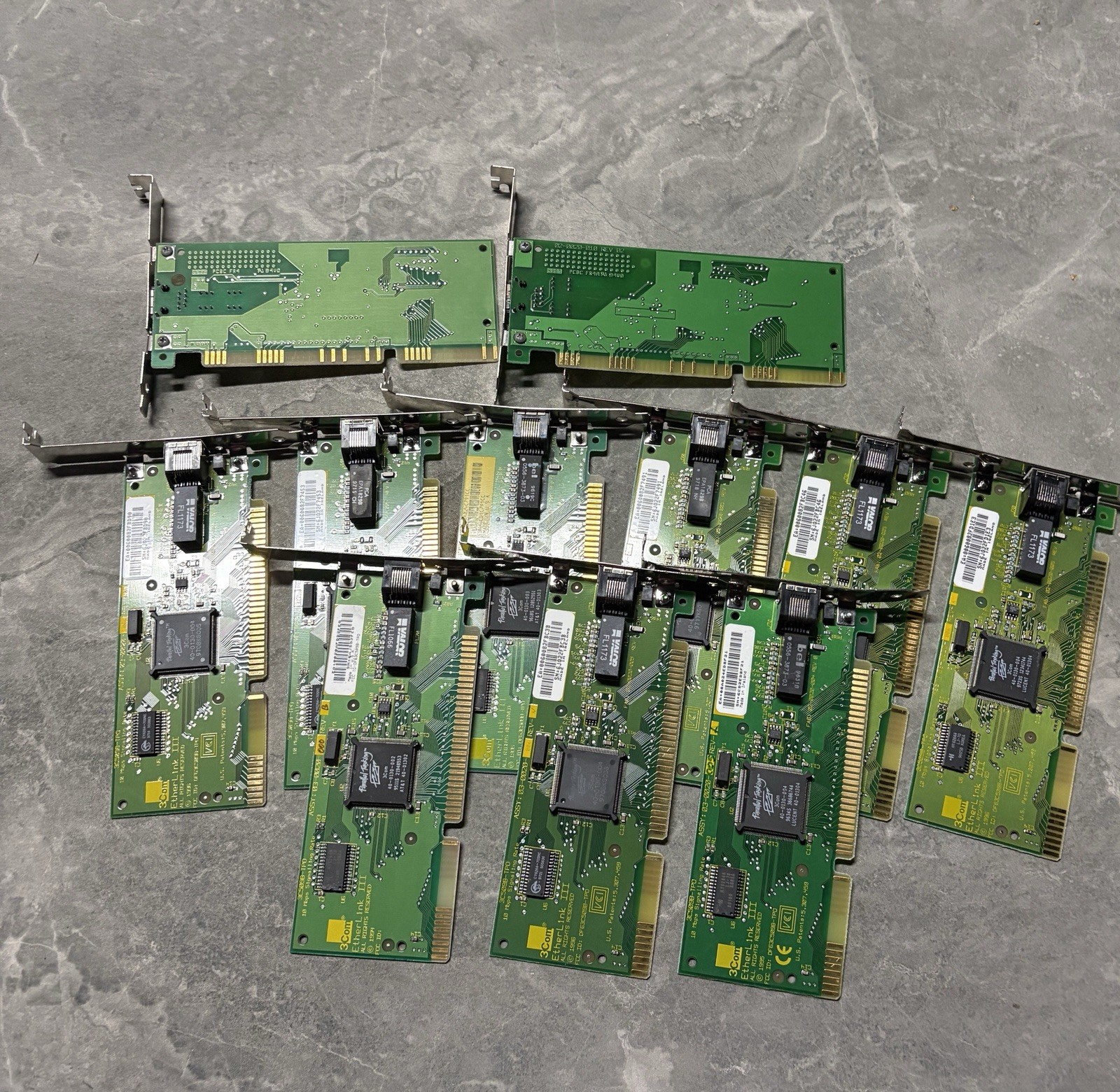 Lot Of 10 Vintage 3Com EtherLink III Functional Network Card L’Or Collection 