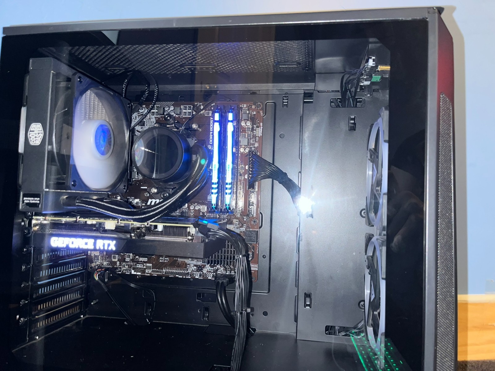 BARELY USED Custom Gaming PC in prebuilt Case. RTX 3060 TI, 16gb DDR4 ram. 1 tb